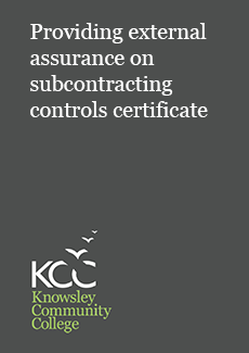 Providing External Assurance on Subcontracting Controls Certificate
