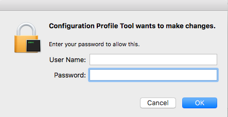 Config Profile Tool - Admin Password
